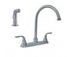 Two Handle Gooseneck Kitchen Faucet